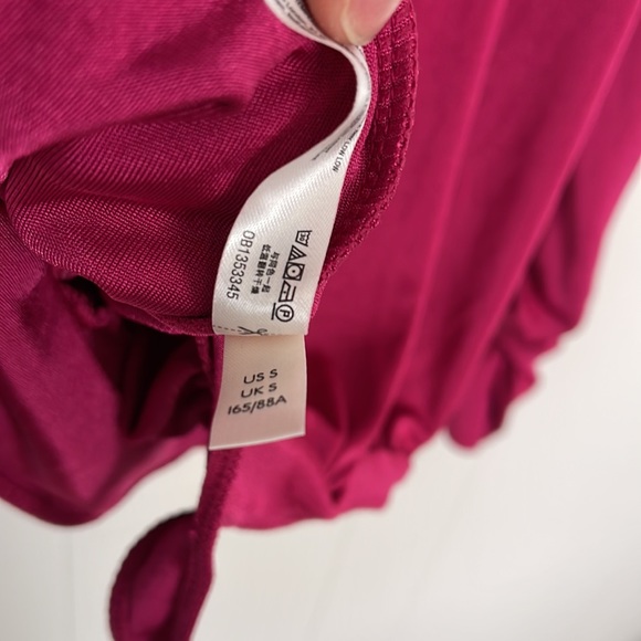 NWOT Free People Intimately Pink Long Sleeve Bodysuit Size Small - Picture 9 of 9